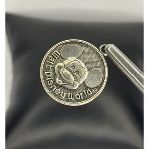 DISNEY 925 Sterling Silver Vintage Walt Disney World Mickey Mouse Pendant